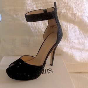Shine BLACK PEARL SEXY CLASSY PLATFORM SIZE 9